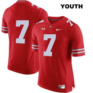 Youth NCAA Ohio State Buckeyes Dwayne Haskins #7 College Stitched No Name Authentic Nike Red Football Jersey SR20R07RU